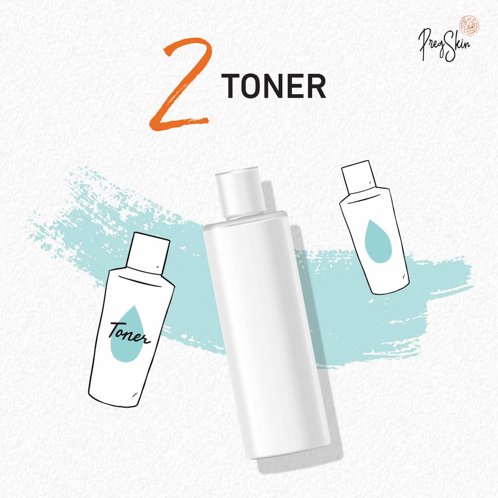 apply toner during pregnancy skincare routine